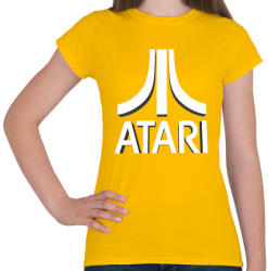 printfashion ATARI 3D Logo - Női póló - Sárga (906947)