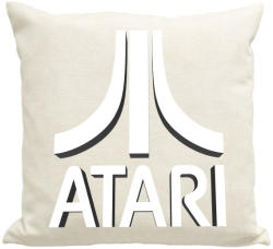 printfashion ATARI 3D Logo - Párnahuzat, Díszpárnahuzat - Lenvászon (907066)