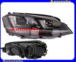 VW GOLF 7 2012.10-2016.10 /5G/ Fényszóró jobb Bi-XENON (D3S/H7/LED) kanyarkövetős, nappali fénnyel, adaptív fényszabályzós AFS, motorral (izzó és elektronika nélkül) VALEO 044934