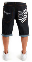Cocaine Life Stars & Stripes Shorts Raw Blue