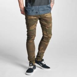 2Y Premium Slim Fit Jeans Brown Camouflage