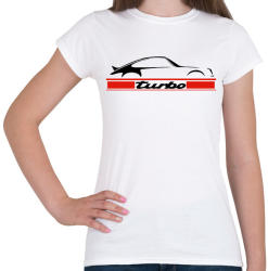 printfashion Porsche 911 turbo - Női póló - Fehér (911802)