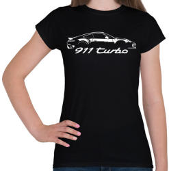 printfashion Porsche 911 turbo - Női póló - Fekete (911990)