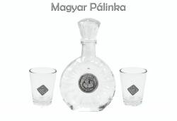  Pálinkás készlet 0, 2l palack + 2 pohár Magyar Pálinka - Magyaros ajándék