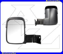 FORD TRANSIT 3 1986.09-1991.08 /VE6/ Visszapillantó tükör bal "RÖVID-karos" kívűlről állítható, domború tükörlappal, fekete borítással, légterelővel (kar: 110mm) 310-0060