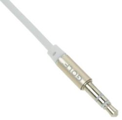 GOLF Cablu auxiliar 3.5 mm tata-tata 1m alb AUX1 GOLF (GF-AUX1W)