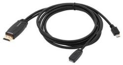 Cabletech Cablu Hdmi MHL tata la micro USB 1.5m Cabletech (KPO3721-1.5)