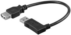 Goobay Cablu prelungitor USB 2.0 Hi-Speed A tata 90 - A mama drept 0.3m Goobay (95702) - sogest