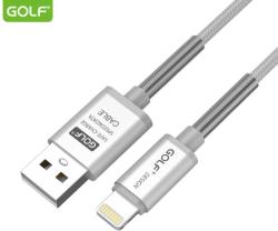 GOLF Cablu Thunder iPhone Golf 40i argintiu 1m 2000mA Fast charging (GC-40iS)