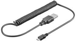 Goobay Cablu spiralat USB la micro USB 1m Goobay (62334)