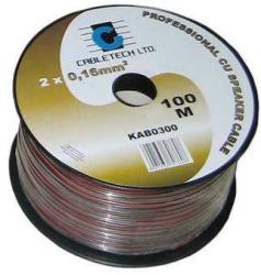 Cabletech Cablu difuzor negru 2x0.75mm cupru 1m Cabletech KAB0310 (KAB0310) - sogest