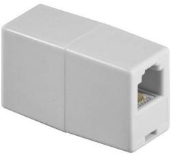 Goobay Adaptor prelungire RJ11 mama-mama alb Goobay (93052)