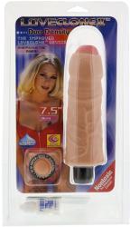NMC LoveClone II 7,5" Duo Density MultiSpeed Vibrator bőrhatású vibrátor