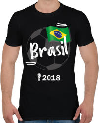 printfashion Brazília - Férfi póló - Fekete (914188)