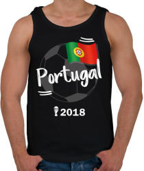 printfashion Portugália - Férfi atléta - Fekete (913434)