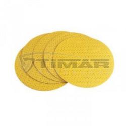 Flex Tépőzáras falcsiszolópapír kerek, sárga, perforált, 225mm, P100 260.235 (260.235)