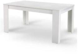 TEMPO KONDELA Étkezőasztal, fehér, 140x80 cm, TOMY NEW - mindigbutor
