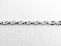 Ezüst Elegáns kagyló mintás ezüst nyaklánc