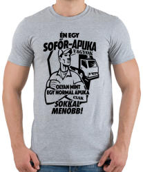 printfashion Sofőr Apuka - Férfi póló - Sport szürke (919829)