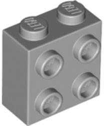 LEGO® Alkatrészek (Pick a Brick) Világos Kékesszürke 1x2x2 Kocka Oldalán 4 Csatlakozóval 6123809
