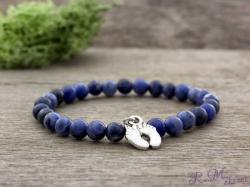 R. M. ékszer Szodalit babaváró ásvány karkötő (6687-RM-16)