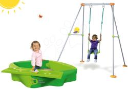 BIG Set nisipar Sandy BIG cu prelată și leagăn Portique cu structură metalică de la 12 luni (BIG56733-8)