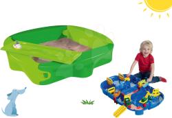BIG Set nisipar Sandy BIG cu prelată și pistă de apă AquaPlay LockBox în valiză de la 12 luni (BIG56733-9)