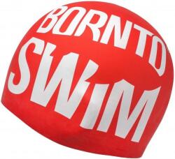 B2S Úszósapka BornToSwim Seamless Swimming Cap Sötétvörös