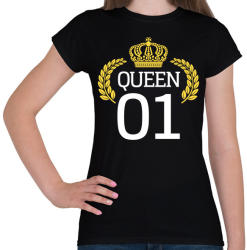 printfashion Queen póló - QUEEN 01 - Női póló - Fekete (922485)