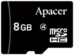 Apacer microSDHC Standard 8GB C4 AP8GMCSH4-RA