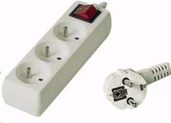 PremiumCord 3 Plug 2 m Switch (PP3K-02)