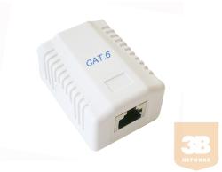 1 portos Cat6 FTP falon kívüli aljzat (FTA6110)
