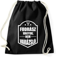 printfashion FODRÁSZ, NEM VARÁZSLÓ - Sportzsák, Tornazsák - Fekete (933959)