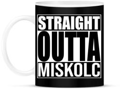 printfashion Straight Outta Miskolc - Bögre - Fekete (934950)