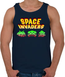 printfashion Space Invaders - Férfi atléta - Sötétkék (936085)