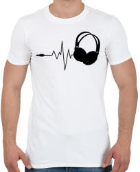 printfashion DJ love - Férfi póló - Fehér (942260)