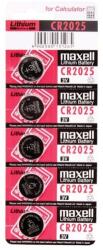 Maxell CR2025 Lithium gombelem 5db MCR2025_5 (MCR2025_5)