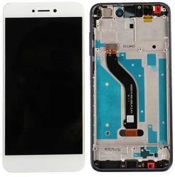 NBA001LCD002636 Huawei P8 Lite (2017) / P9 Lite (2017) fehér LCD kijelző érintővel kerettel előlap (NBA001LCD002636)