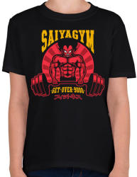 printfashion Saiyagym - Gyerek póló - Fekete (945714)