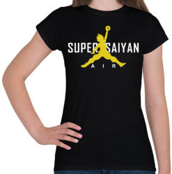 printfashion Super Saiyan Air - Női póló - Fekete (949600)
