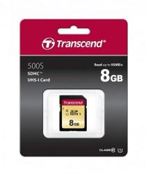 Transcend 8GB C10/UHS-I/U1 TS8GSDC500S