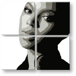  Kézzel festett POP Art festmény BEYONCÉ 4 darabos bey | különböző méretek