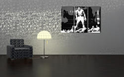  Kézzel festett POP Art festmény Muhamad Ali 3 darab ali2 | különböző méretek