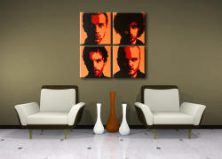  Kézzel festett POP Art festmény Coldplay 4 darab cp2 | különböző méretek