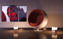 Kézzel festett POP Art festmény Ian Brown 3 db ib | különböző méretek