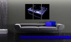 Kézzel festett POP Art festmény DJ 3 db dj6 | különböző méretek