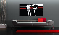  Kézzel festett POP Art festmény Pulp Fiction 4 darab pulp | különböző méretek