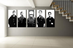  Kézzel festett POP Art festmény LINKIN PARK 5 darab lp | különböző méretek