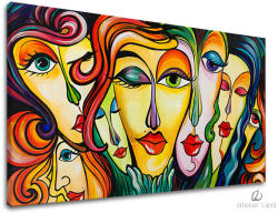  Szerzői reprodukció vászonra NŐ XOBAM009E1