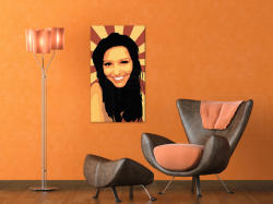  Kézzel festett POP Art festmény A lány 1 db 90x50cm zuz | különböző méretek